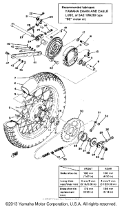 XS400-2E - 1978 Переднее колесо