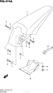 RM85 Задний бампер