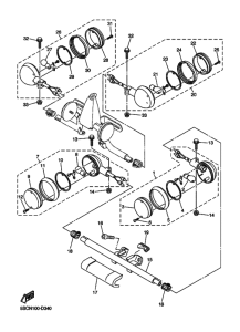 XVS650A Проблесковый световой сигнал