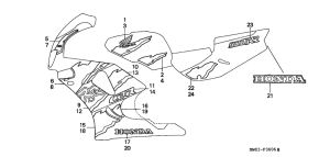 CBR900RR Stripe / mark
