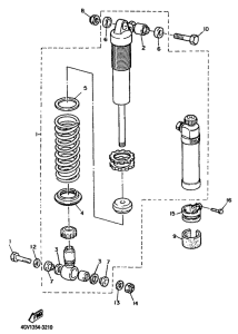 TT600S Задняя подвеска