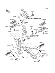 ZX636 Подножки