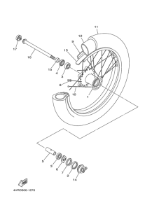 XVS650 Переднее колесо