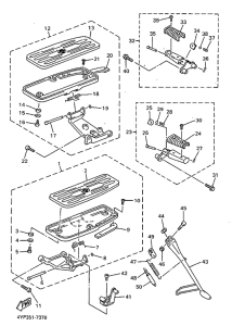 XVZ1300A Support repose pied