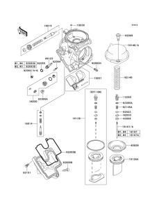 ZX600 Carburetor parts(1 / 2)