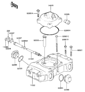 KZ440 Крышка головки цилиндров