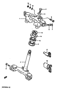 GSX550 Траверса нижняя