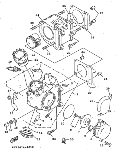 XC125 Головка цилиндров