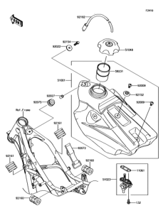 KX100 フューエルタンク
