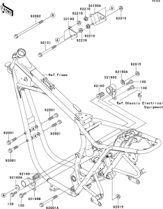 EJ650 Крепление двигателя
