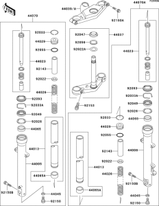 EX500 Вилка передняя