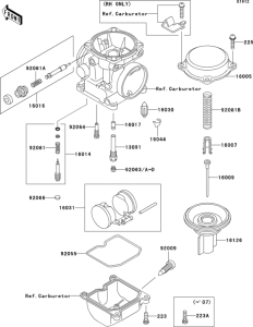 EX500 Карбюратор в разборе