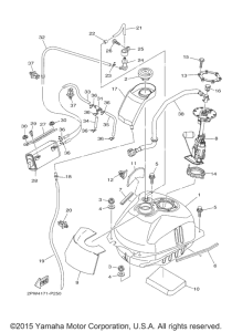 XP500F Топливный бак