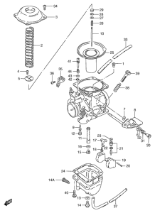 GS125 Carburetor assy