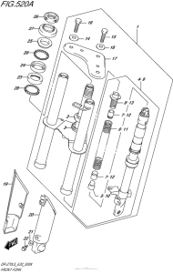 DR-Z70 Передняя вилка