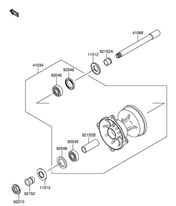 RM-Z250 Передняя втулка