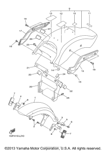 XVS1300CU Крыло