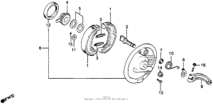 XR250 Передний тормоз