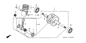 SH100 Crankshaft / piston
