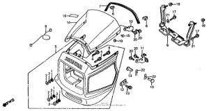 CB700SC Передний обтекатель