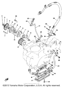 XT500F Oil pump - oil cleaner
