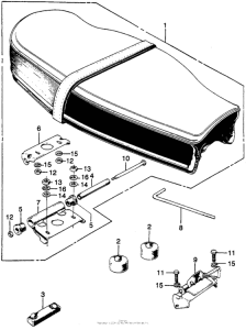 CB350 Сиденье