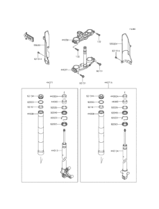 KLX125 フロントフォーク