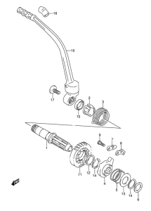 DR350 Ножной стартер