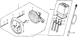 NX50 Headlight + speedometer