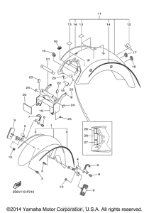 XVS1300CT Крыло
