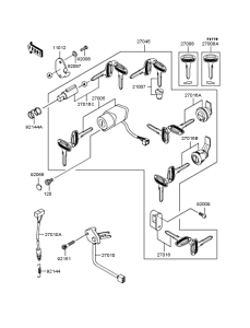 VN1500 Замок зажигания