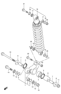 DF125 Втулки заднего рычага
