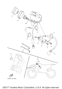 YZ125J2 Электрика 1