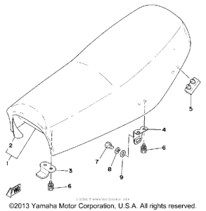 TT500H Сиденье
