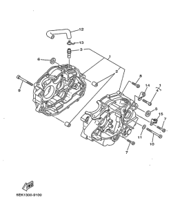 TW125 Картер двигателя