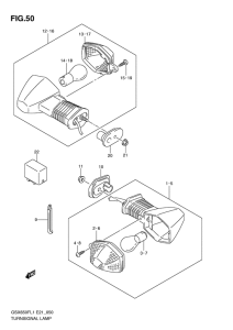 GSX650F Поворотники
