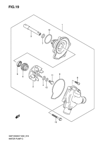 GSF1250S (ABS) Водяная помпа