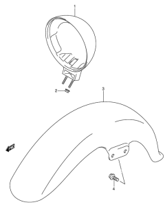 VL125 Переднее крыло