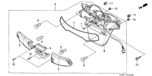 CH125 Taillight unit ass`y