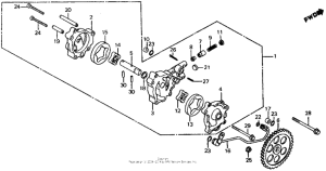 XR500R Oil pump 83-84