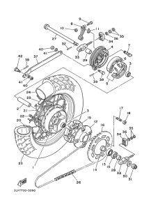 XV125S Переднее колесо