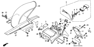  Заднее крыло