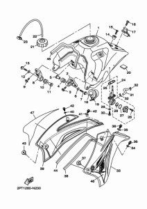 TT-R125LW Топливный бак