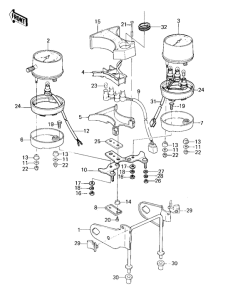 KZ400 Спидометр