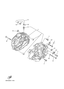 TW125 Картер двигателя