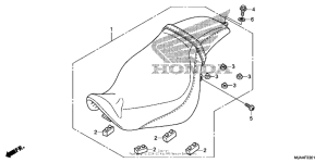 VT750C2B Сидение