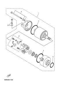YP125E Стартер