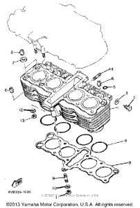 XJ550RK Цилиндры