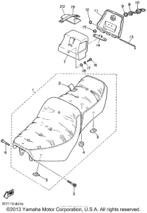 XV1100FC Сиденье
