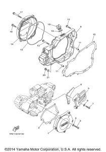 YZ250V Боковые крышки